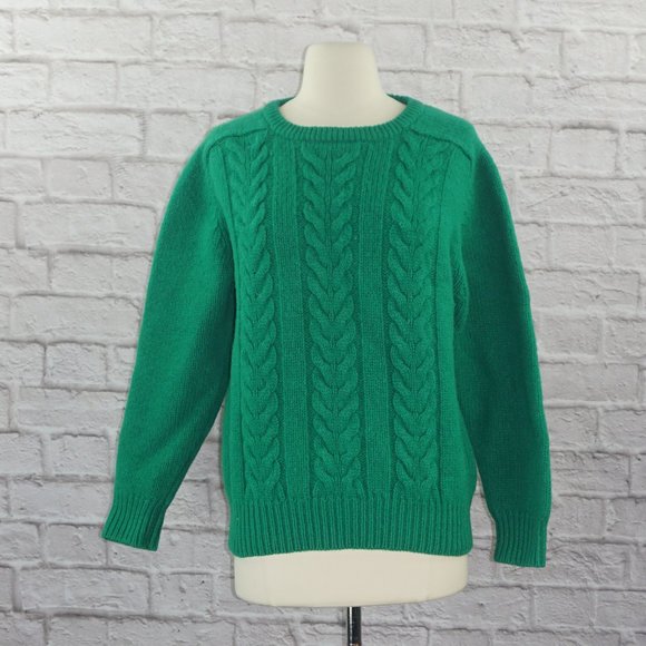 Vintage 60s Wool Cable Knit Sweater - Picture 1 of 7